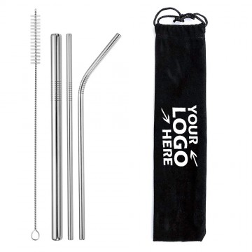 Reusable Stainless Steel Straws Set